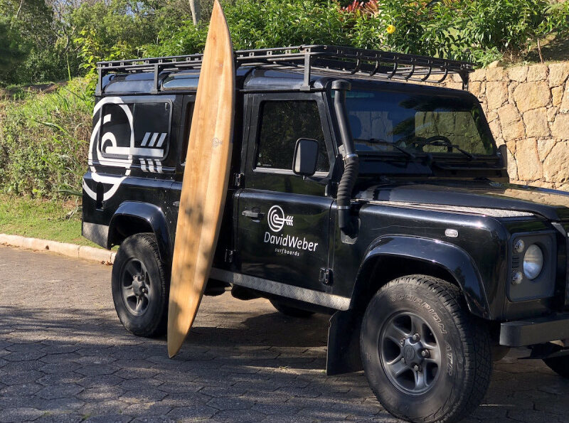 David Weber surfboard detail