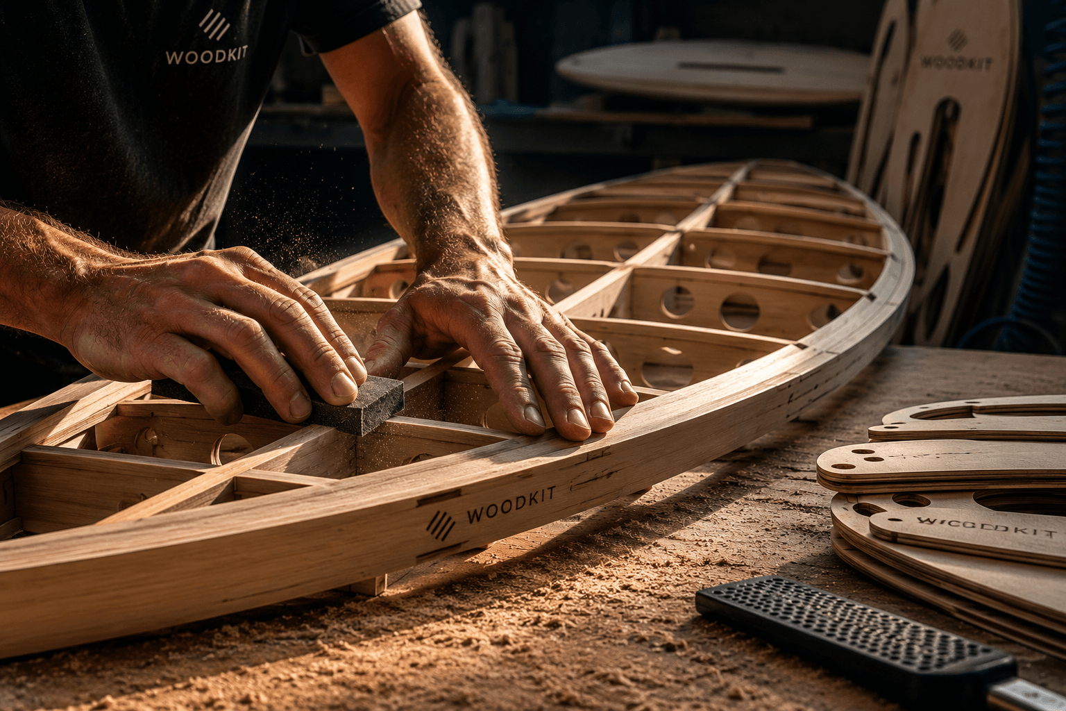 Construyendo una tabla hollow de madera